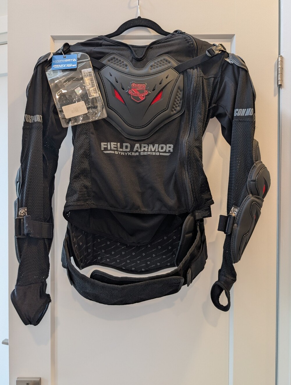 ICON Field Armor Stryker Rig Motorcycle Armored Jacket MD/LG Black NWT